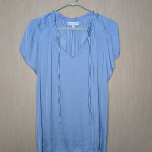 Whimsy Boho Cottagecore Light Blue Women's Blouse